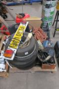 Various Tyres and Garage Equipment