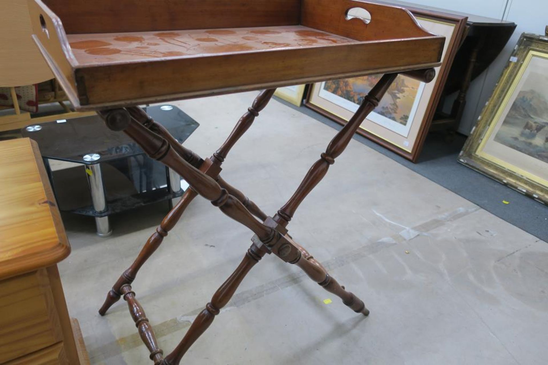 A Butlers Victorian Mahogany Tray - Image 2 of 2