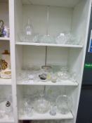 Three Shelves to include a Selection of Glassware