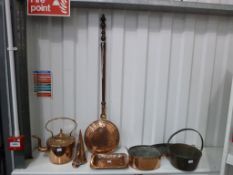 Selection of Copper and Brass Items