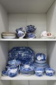 Two Shelves to include a Selection of Spode Italian Design, Royal Worcester