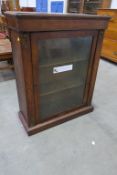 A Victorian Walnut & Marquetry Display Cabinet