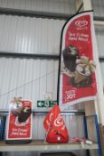 A selection of Wall's Ice Cream Displays