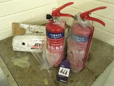 2 x New Powder Fire Extinguishers