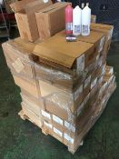 Pallet of Pillar Candles Various Colours