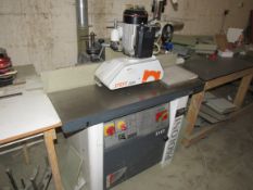 Paoloni T113 Spindle Moulder Serial Number 18679, 2006, 415v, 390kg with Steff 2034 Power Feed,