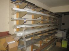 Large Quantity Aluminium Profile & Trim to Rack