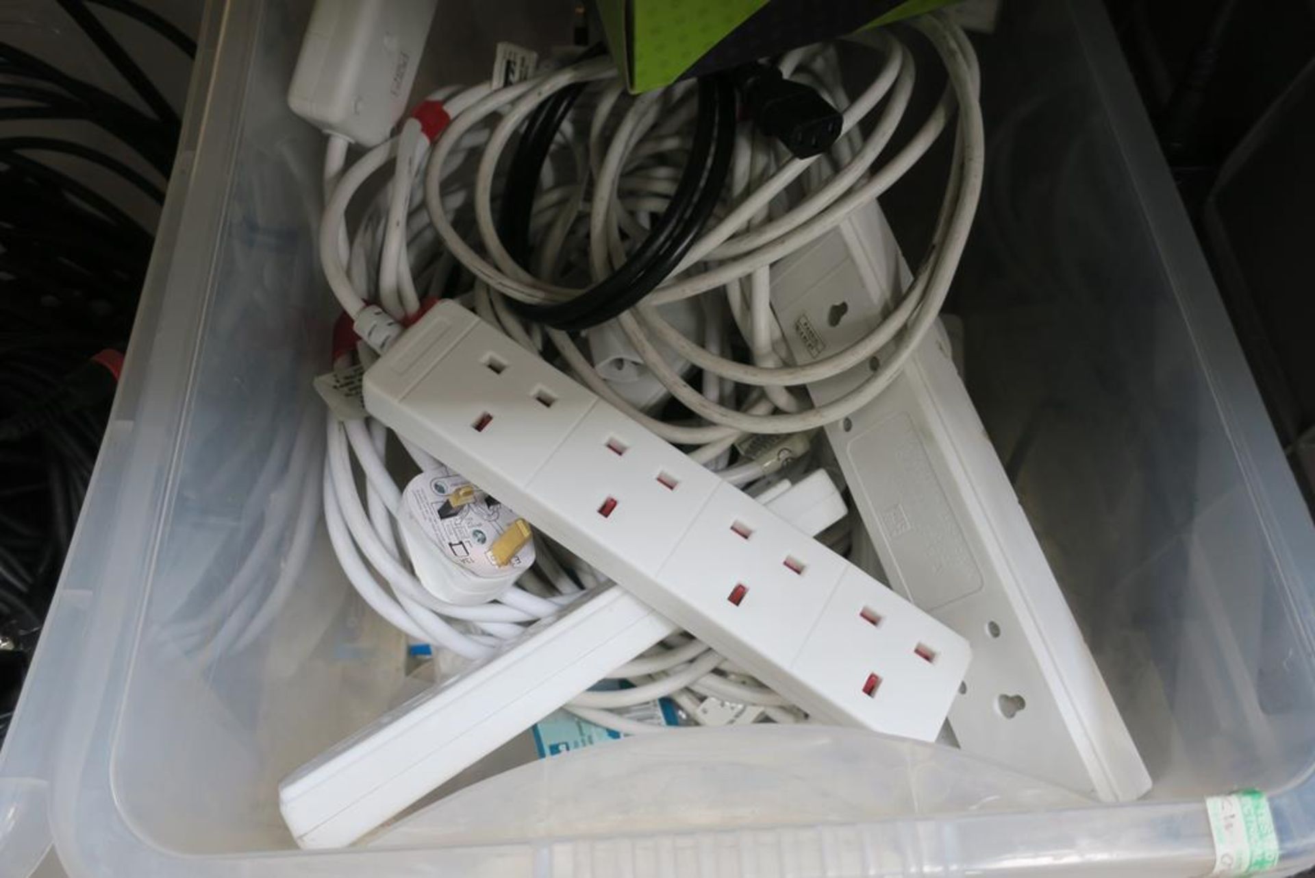 2 x Boxes of Power Cables and Extension Leads - Image 2 of 3