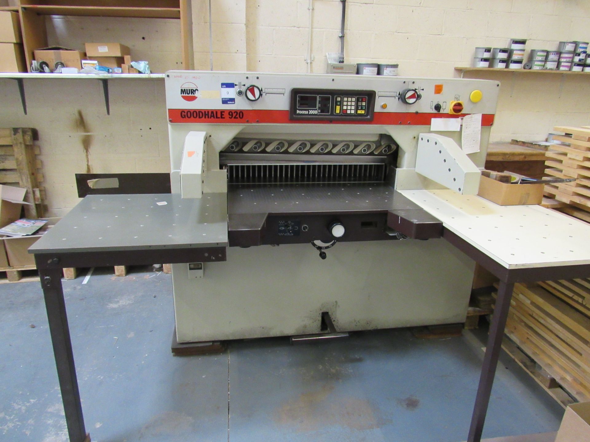 Flag/Muro Goodhalf 920 Guillotine 92cm/36in with Process 2000 Control, Model 42P2000, Serial - Image 3 of 6