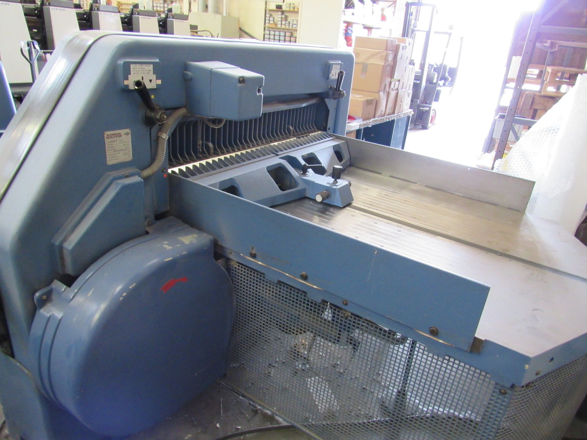 Schneider Senator SC Guillotine, 115cm, Serial Number M-41-007 12/40-06, 1996, with Spare Blades - Image 6 of 8