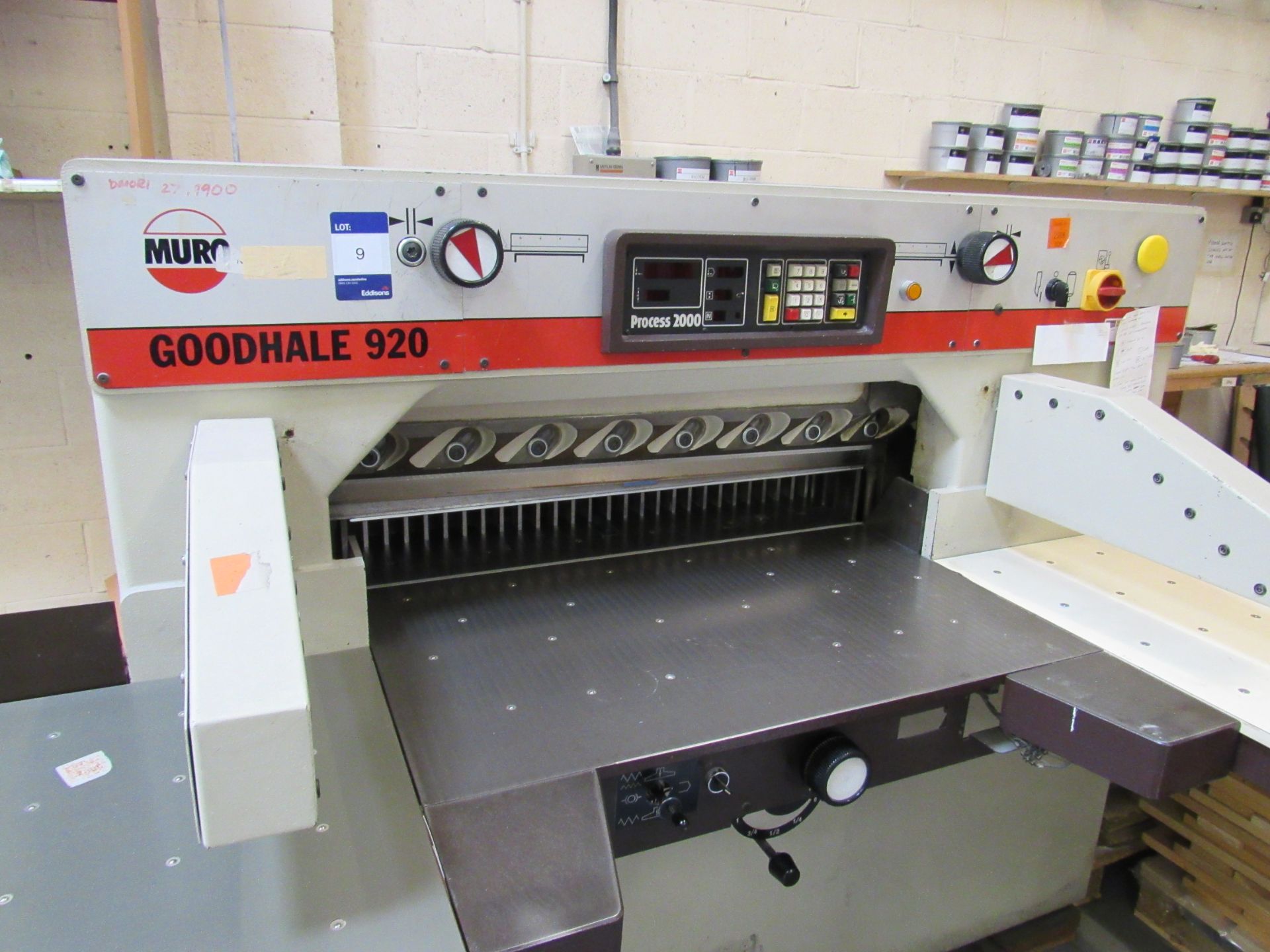 Flag/Muro Goodhalf 920 Guillotine 92cm/36in with Process 2000 Control, Model 42P2000, Serial - Image 4 of 6