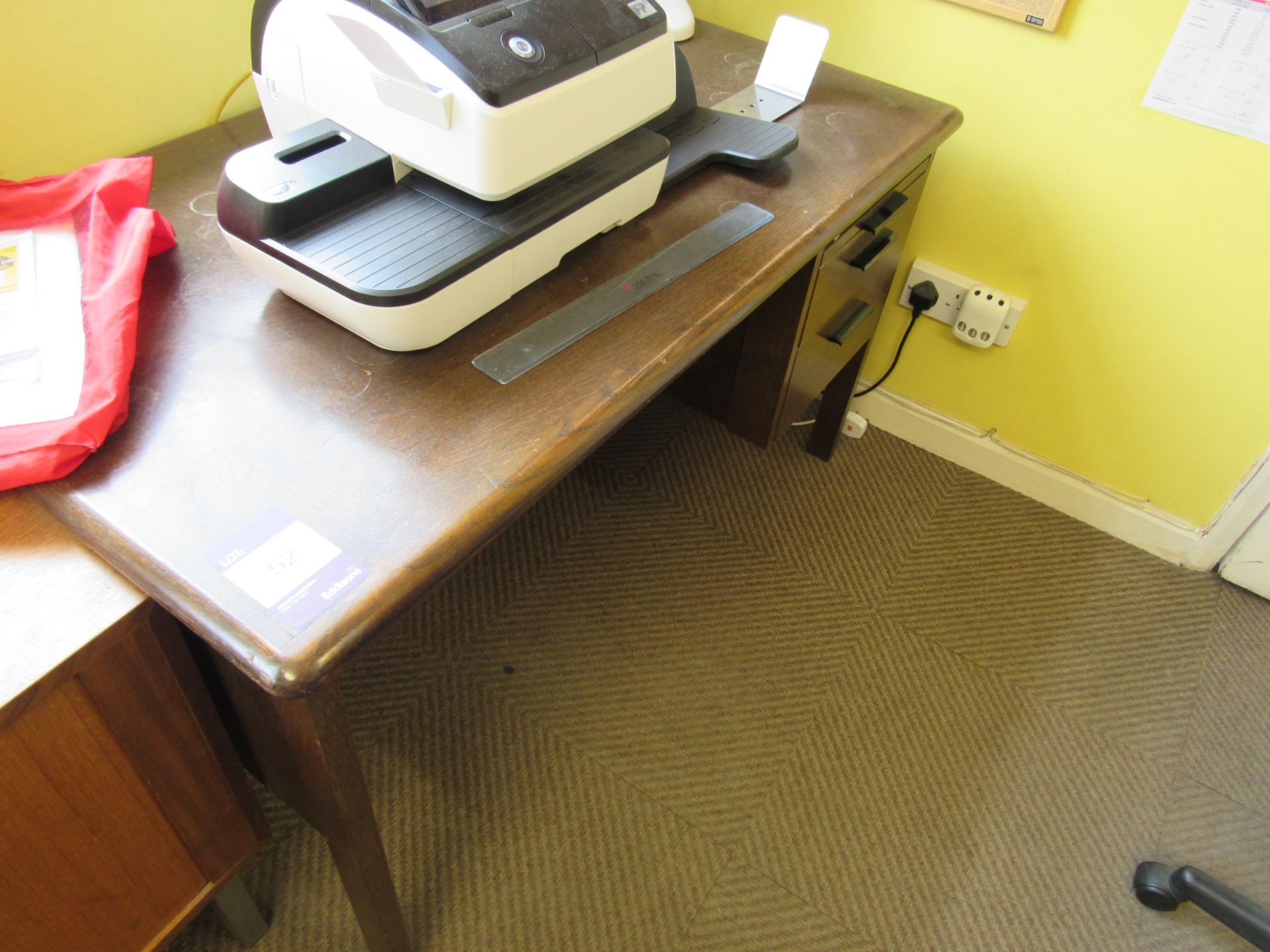 Vintage Desk with Integrated Drawers - Image 2 of 2