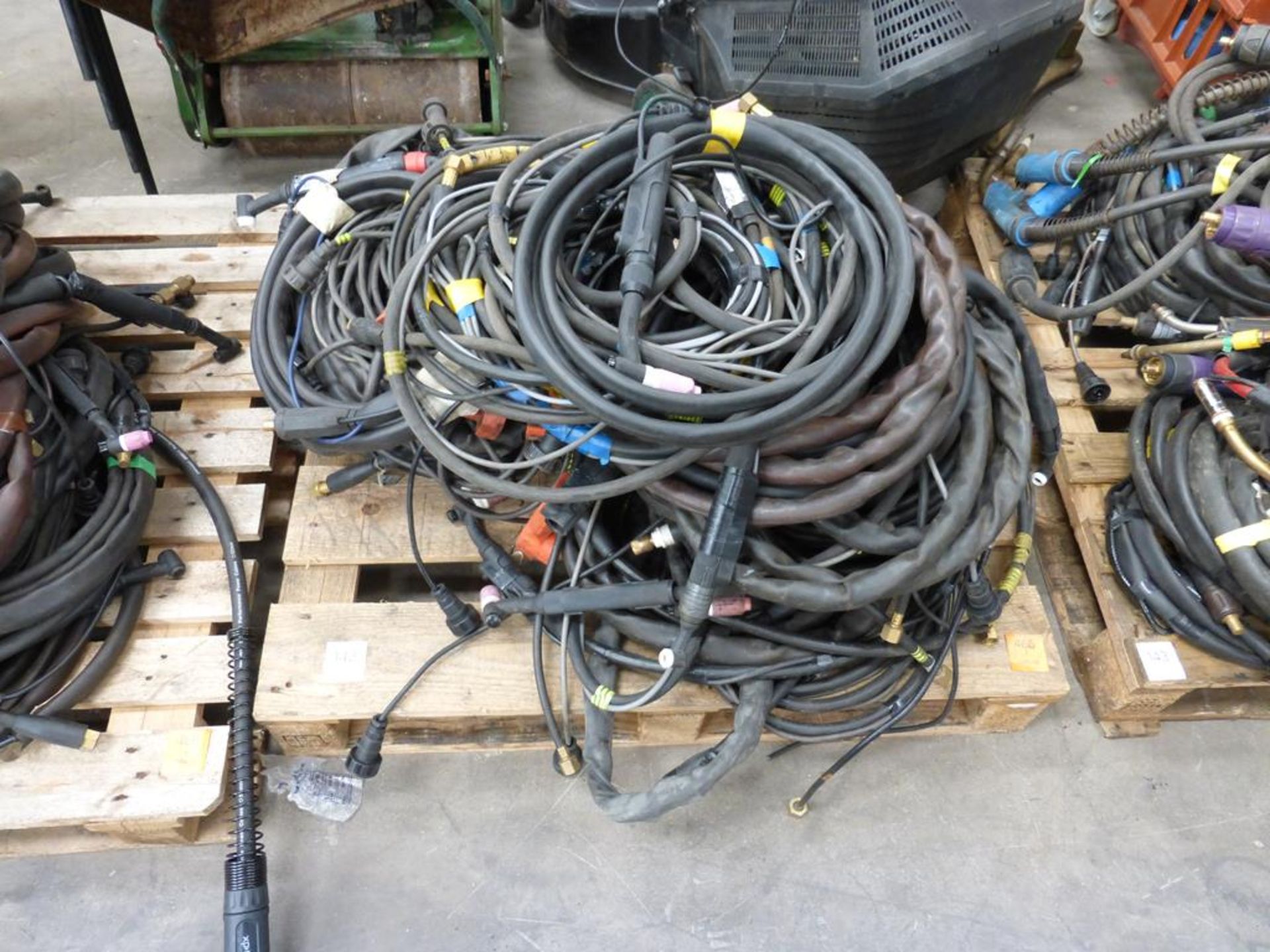 A Pallet of TIG Welding Cable and Bagging. Please note