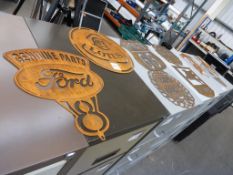A Selection of Motor Related Metal Signs
