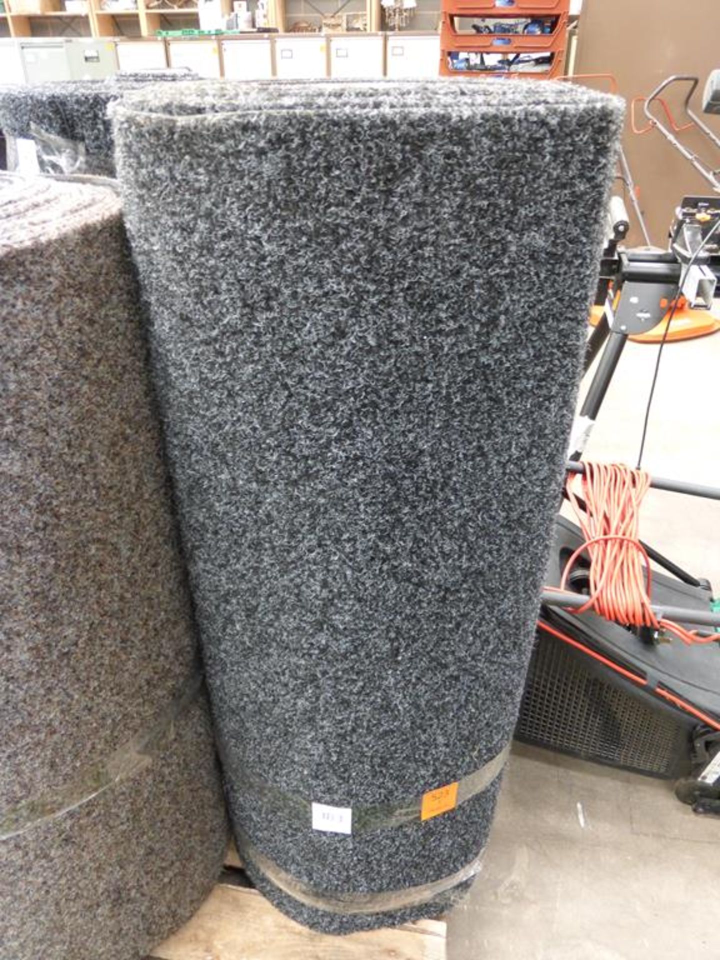 Roll of Black Industrial Carpet