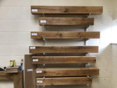 24 French Oak Air Dried Wooden Beams