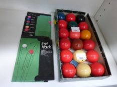 A Set of Snooker/Pool Balls