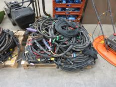 A Pallet of TIG & MIG Welding Cable and Bagging. Please note
