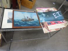 A collection of five unframed Posters
