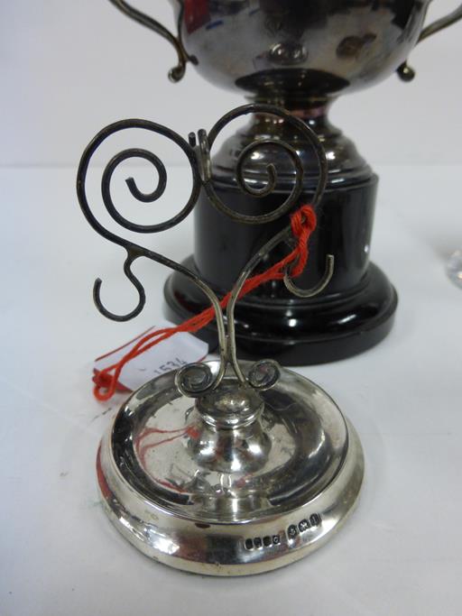 This is a Timed Online Auction on Bidspotter.co.uk, Click here to bid. Silverware - a ring stand, - Image 3 of 5