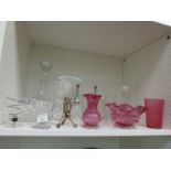 This is a Timed Online Auction on Bidspotter.co.uk, Click here to bid. Shelf of Glassware to include