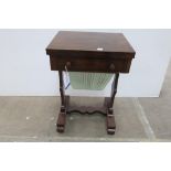 This is a Timed Online Auction on Bidspotter.co.uk, Click here to bid. A Victorian Rosewood Work/