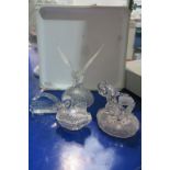This is a Timed Online Auction on Bidspotter.co.uk, Click here to bid. Four Pieces of Glassware to