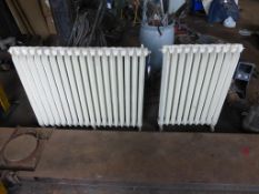 2 x Large Cast Radiators