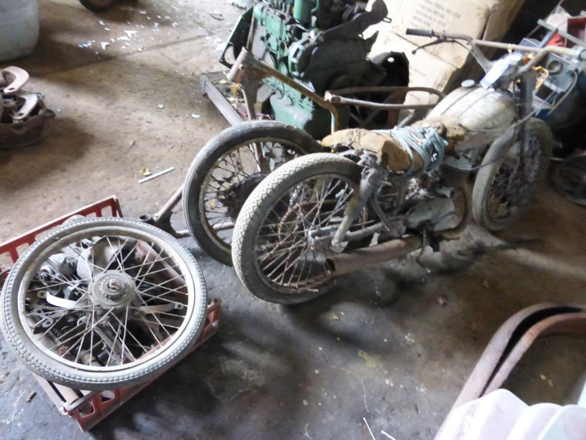 A BSA Bantam 175 (in need of restoration)