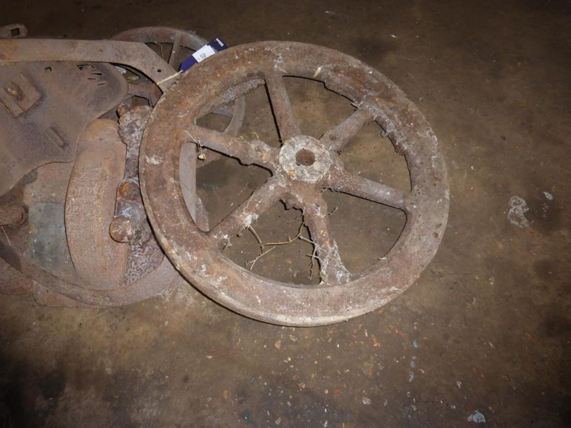 Various Cast Wheels, Tractor Seats and Lister Coulings - Image 3 of 3