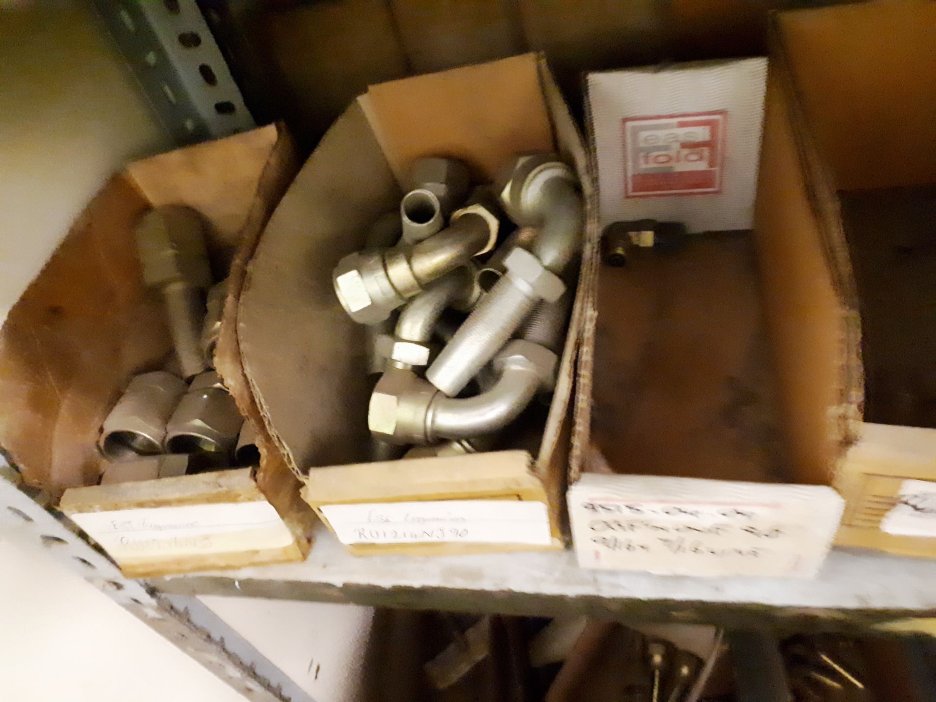 7 Bays of Steel Shelving & Contents of Various Low Pressure Fittings including Ball Valves, - Image 10 of 10