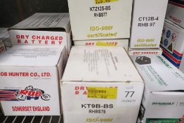 Assorted Qty Motorcycle Batteries