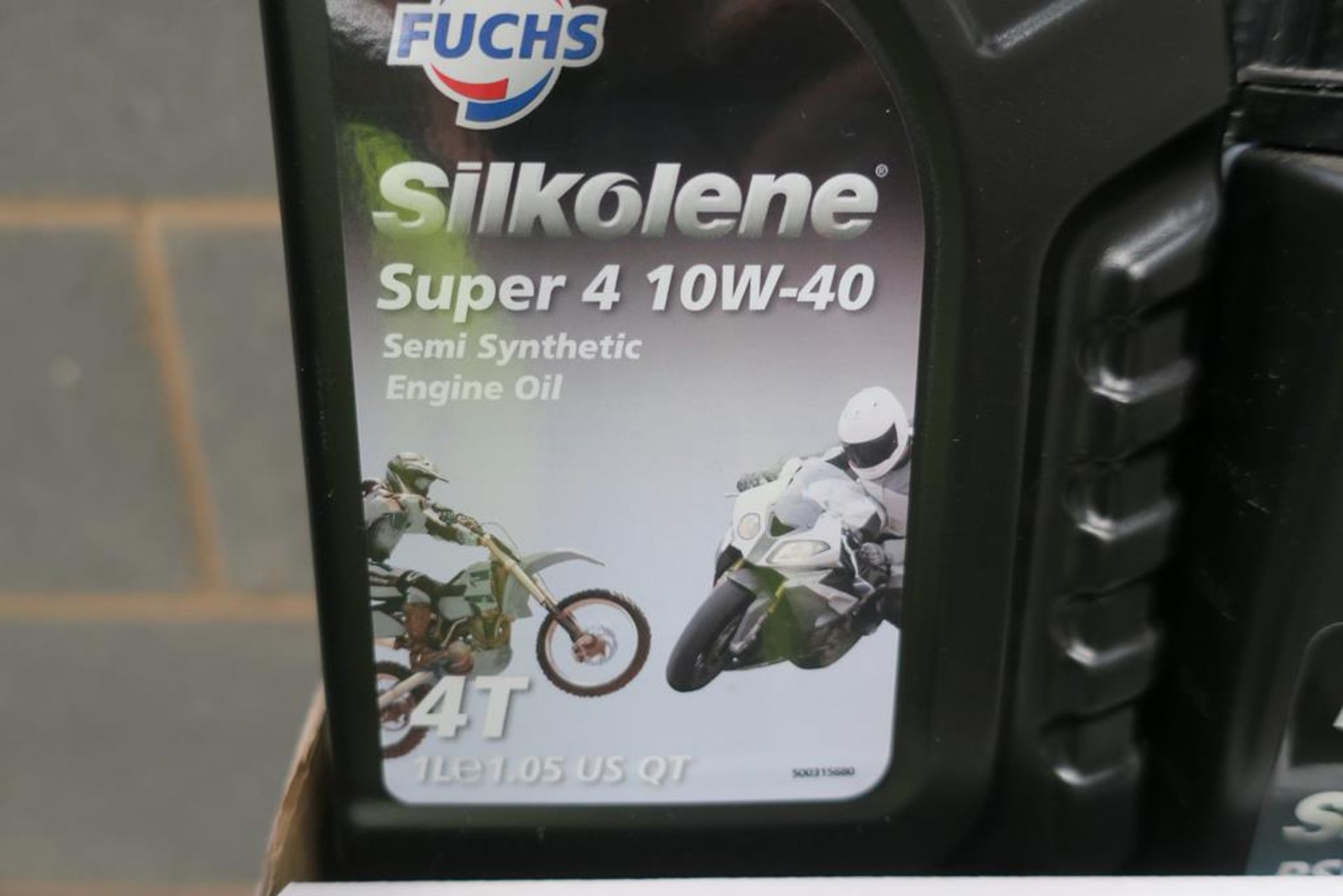 Box of Assorted Fuch Motorcycle Engine Oil and Fork/Suspension Fluids - Image 2 of 6