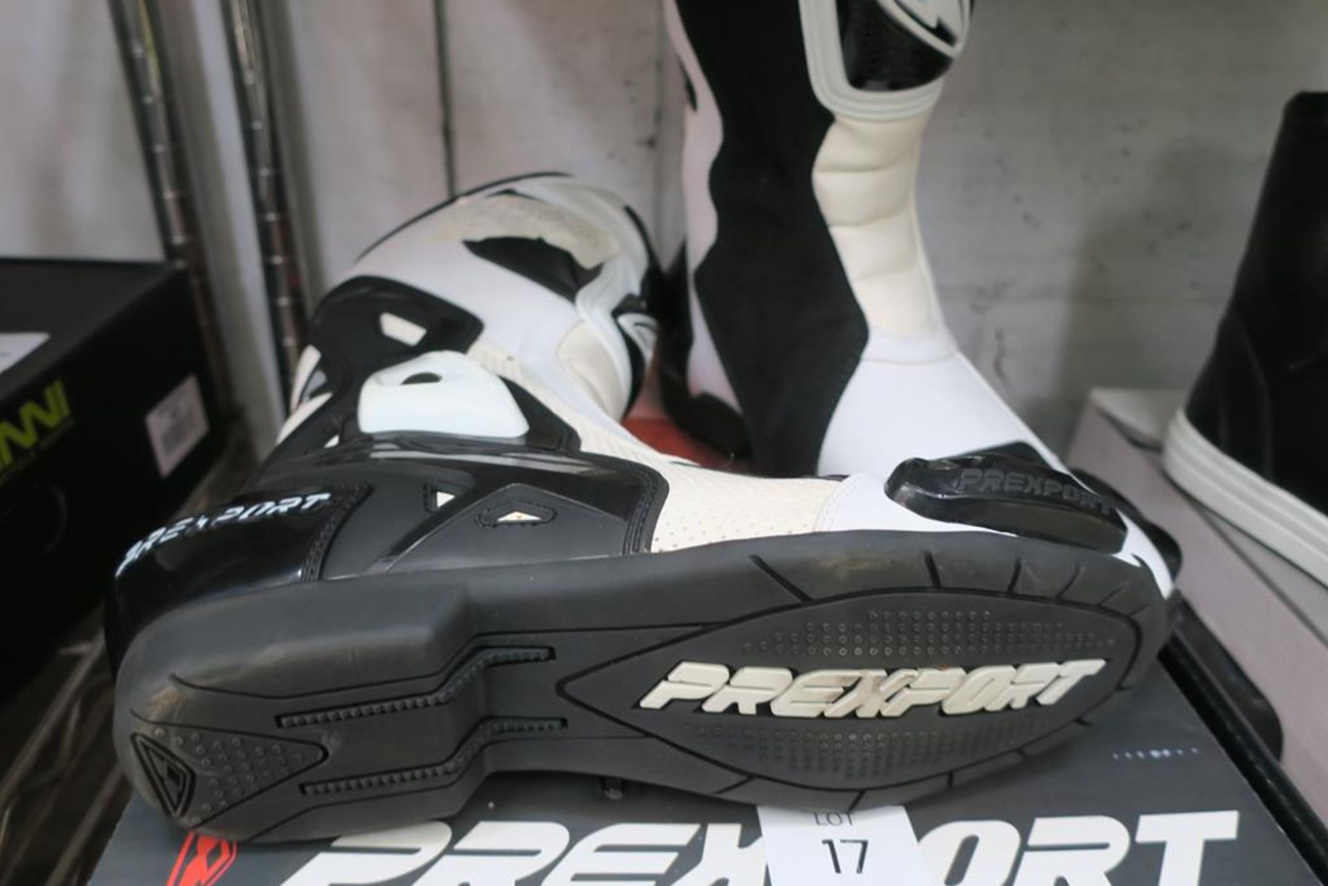 Prexport Sonic EVO White Leather Race Motorcycle Boots - Image 3 of 3