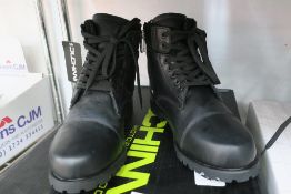 Duchinni Waterproof Black Ankle Motorcycle Boots