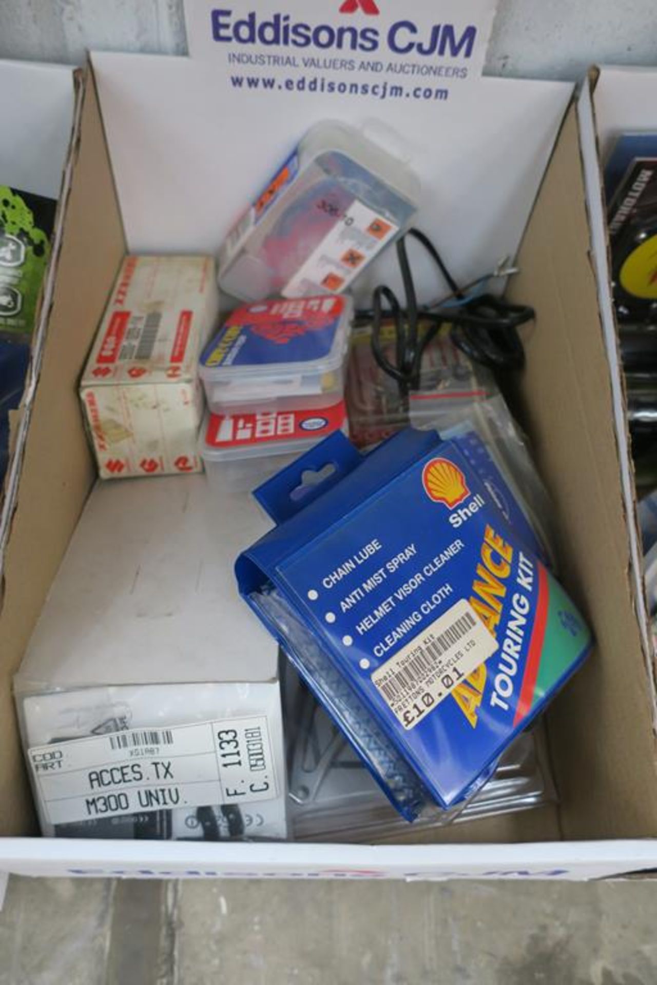 Shelf of Assorted Motorcycle Lubricants, Paint, Grips, Puncture Repair Kits - Image 3 of 9