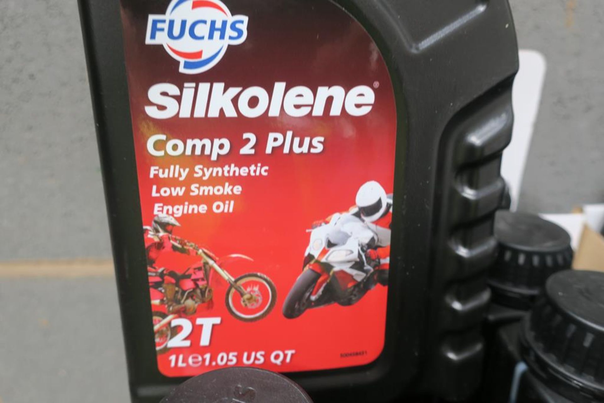 Box of Assorted Fuch Motorcycle Engine Oil and Fork/Suspension Fluids - Image 5 of 6