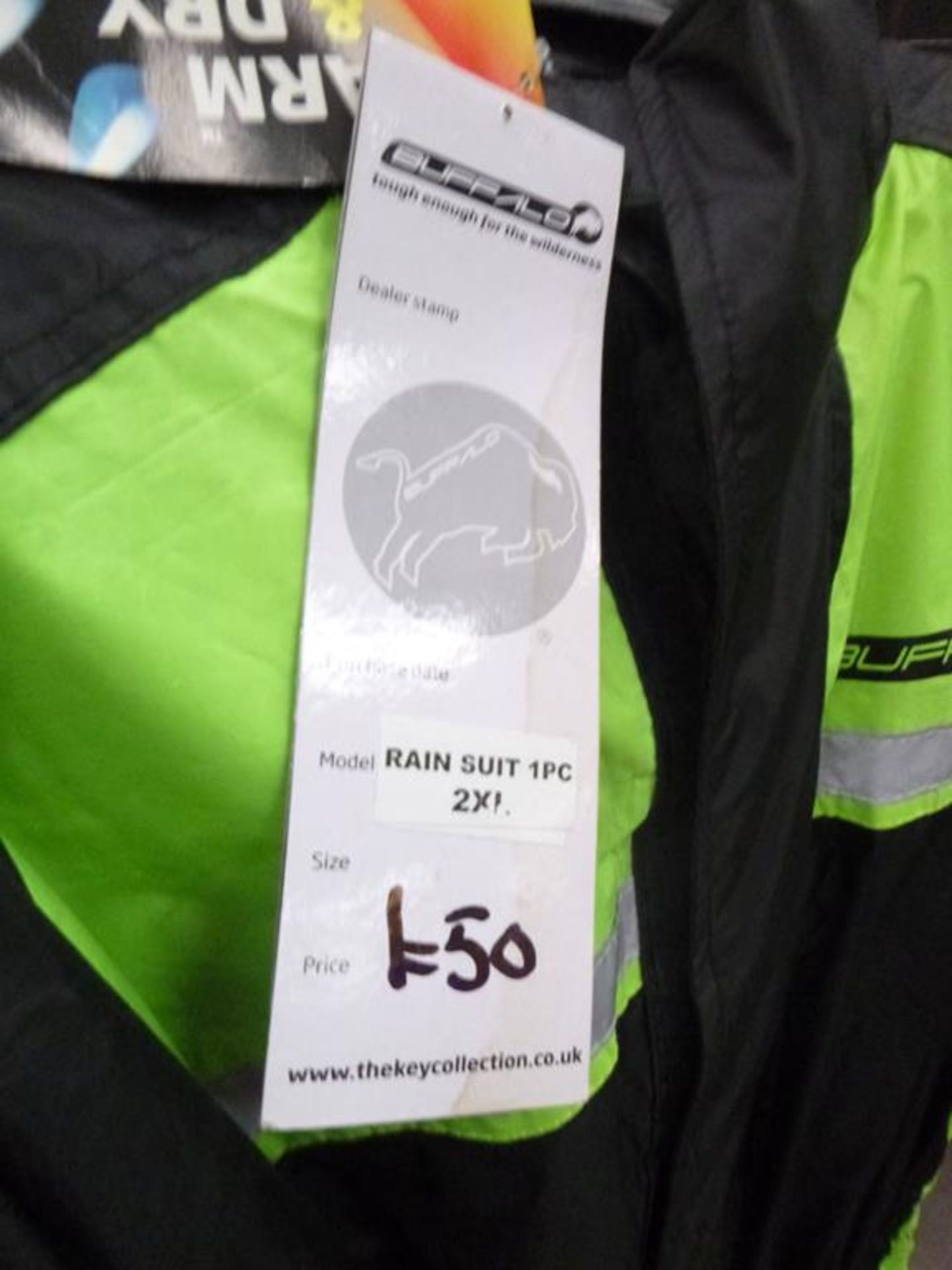 2 x Buffalo Motorcycle Rainsuits Sizes: L and 2XL, Weise Motorcycle rainsuit Size XS - Image 6 of 9