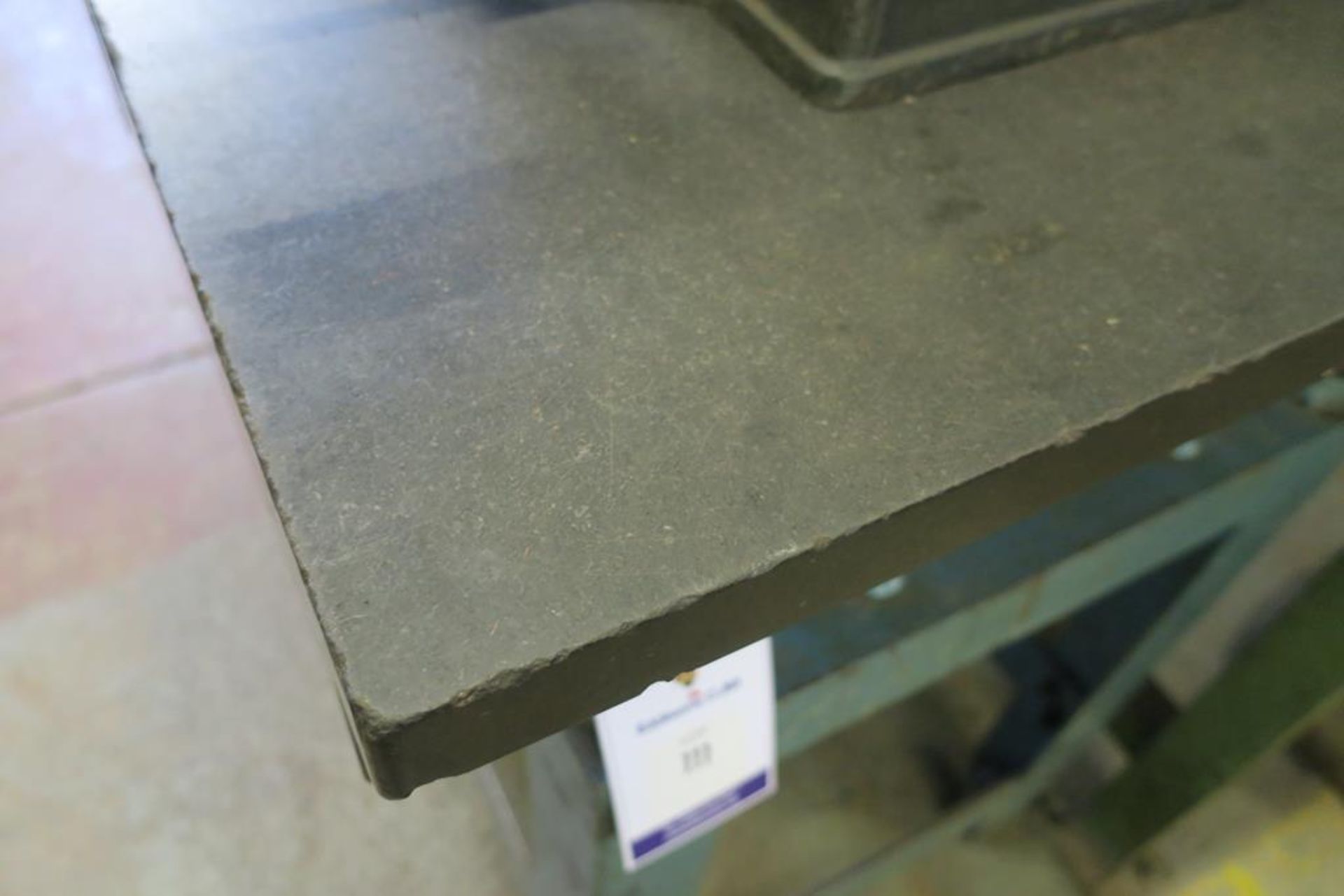 Granite Inspection Table on Steel Frame (H88cm x W76mm x D61mm) - Image 2 of 3