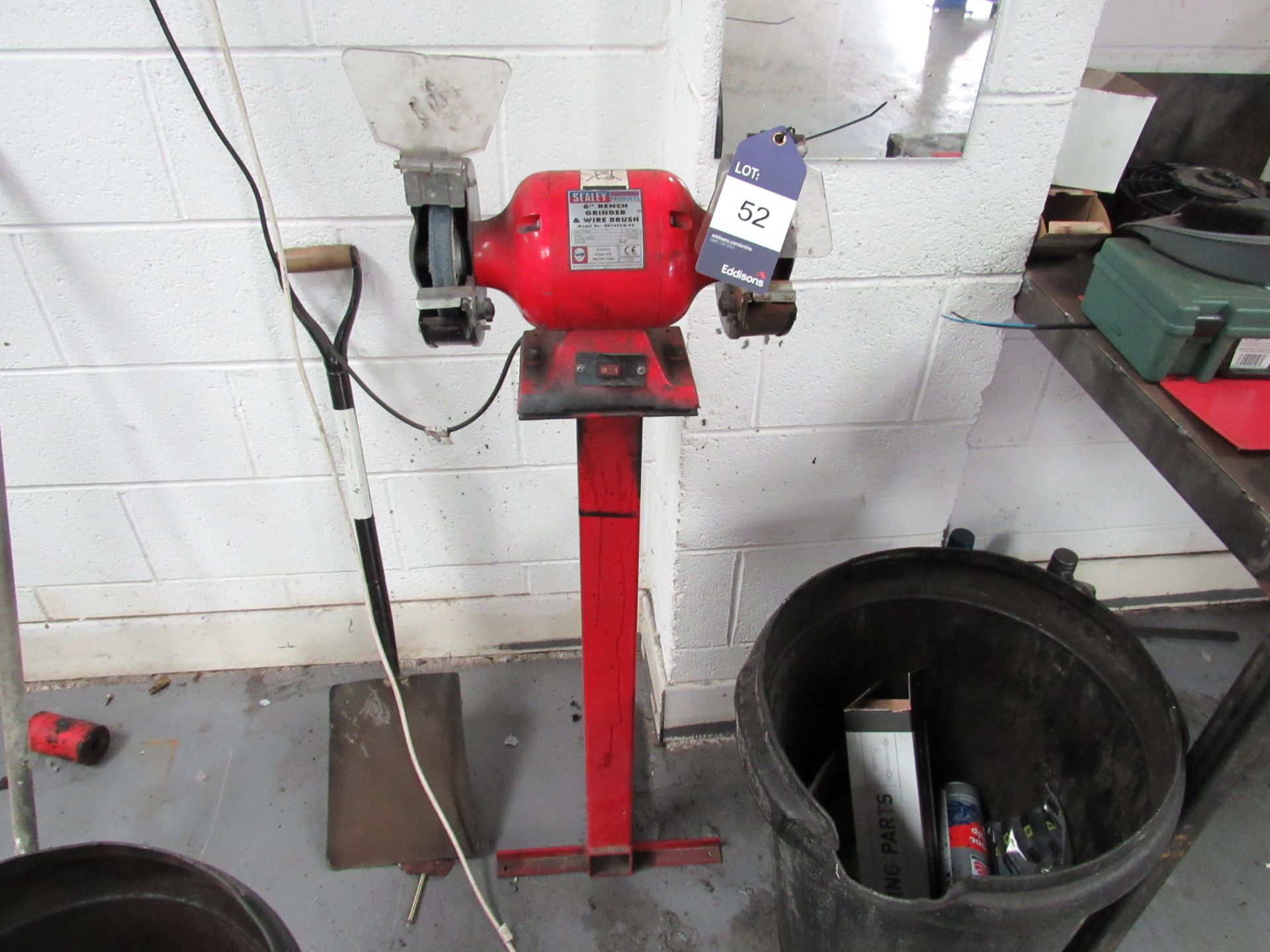 Sealey 6” Bench Grinder and Wire Brush (Located at Unit 11) - Image 2 of 2