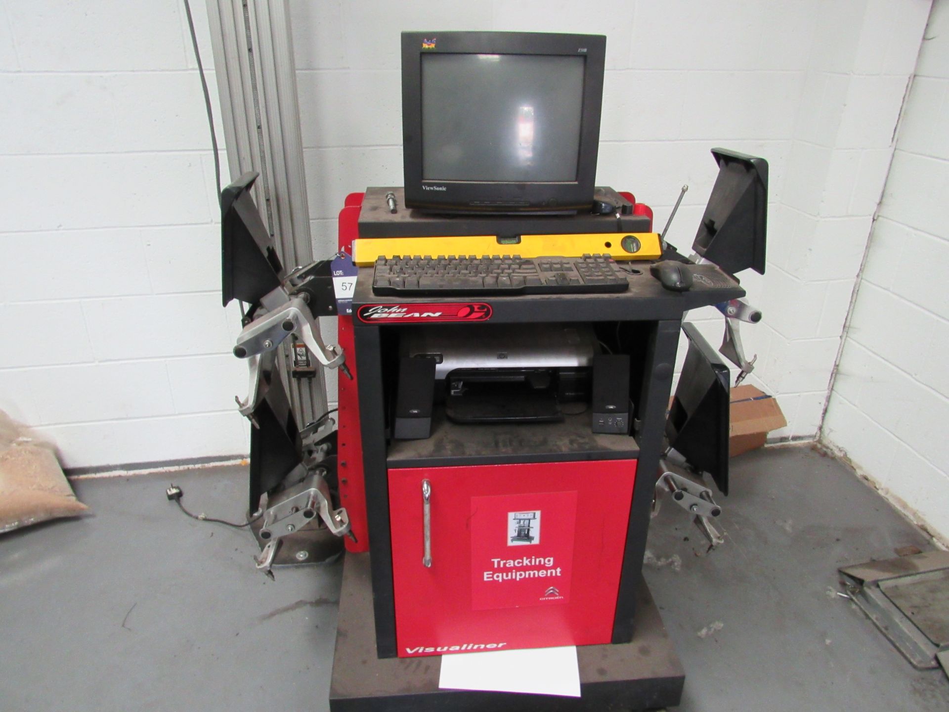 John Bean Visualiner Tracking System/Wheel Aligner, Model EEWA544A (Located at Unit 11) - Image 5 of 7