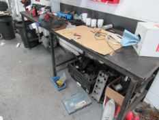 Steel Workbench with 6in Engineers Vice (Located at Unit 11)