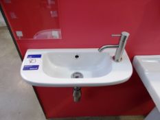 Cloakroom basin and tap. RRP £150