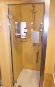 Atlast shower cubicle, with chrome shower head. RRP £1,200