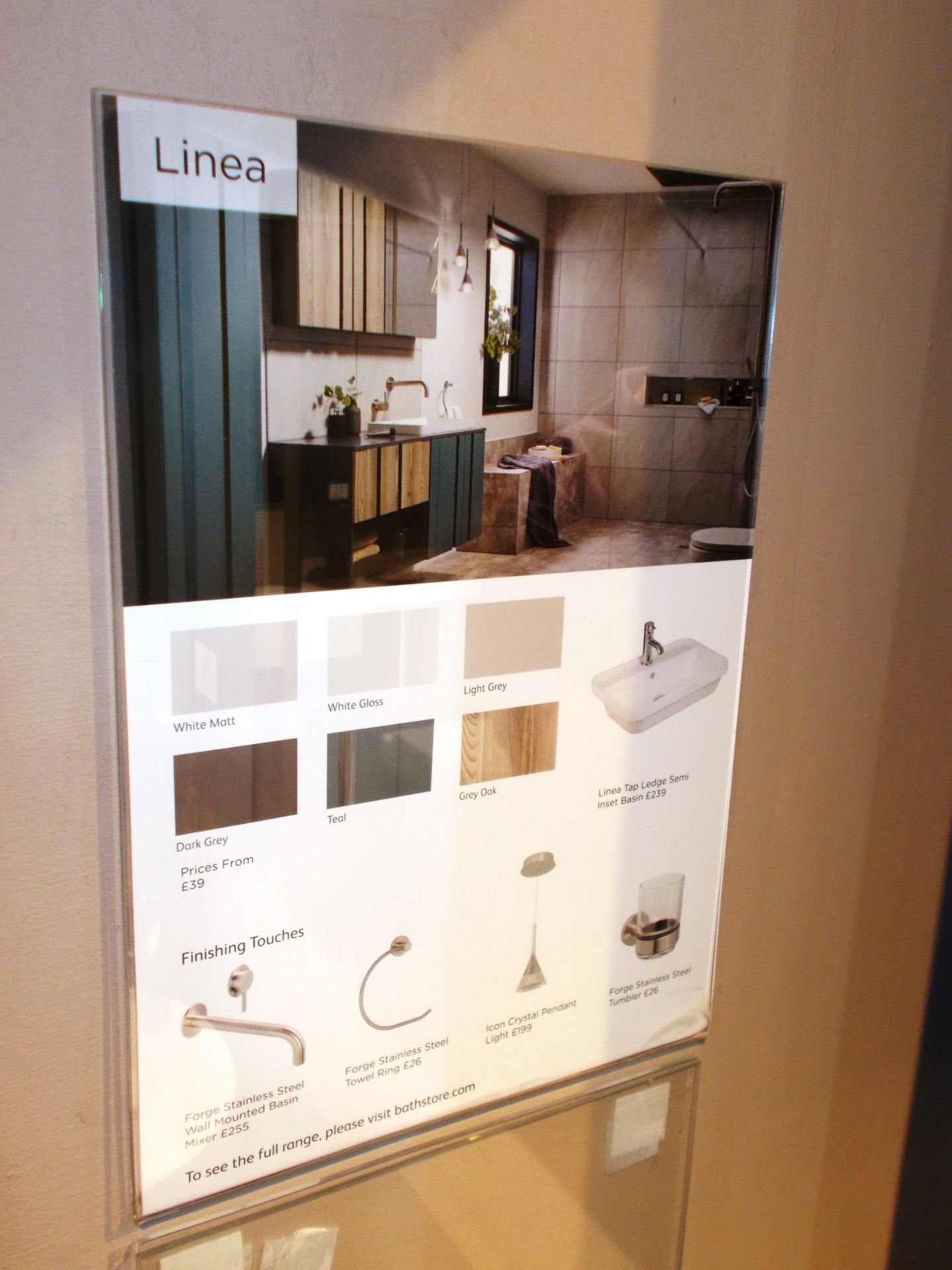 Linea bathroom suite, including cabinets, sink, and toilet. RRP £3,000 - Image 2 of 2