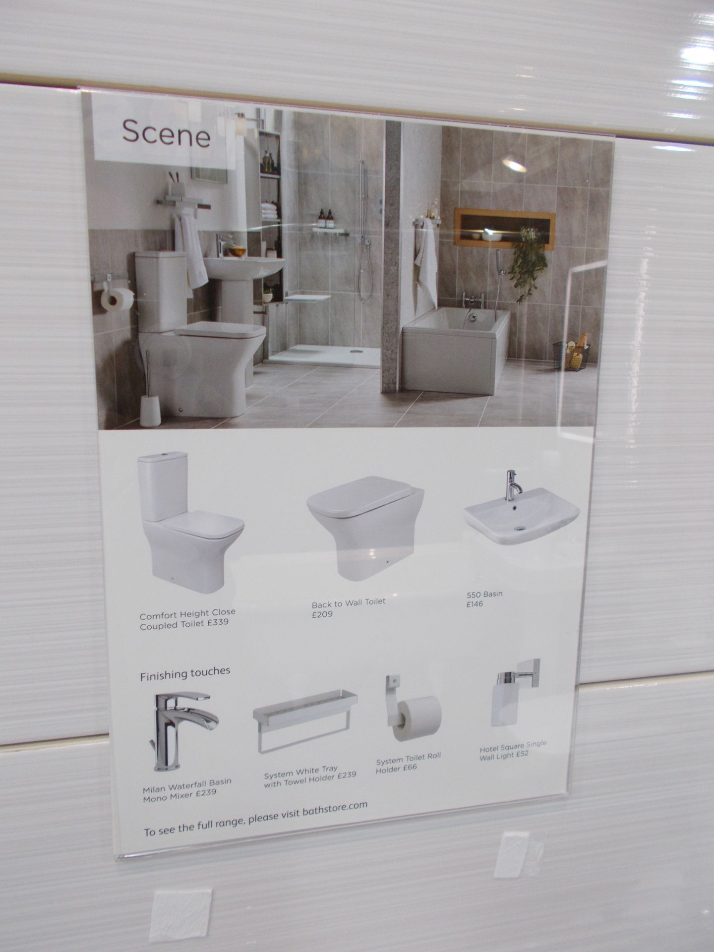 Scene bathroom suite including whirlpool right hand bath, sink and toilet. RRP £1,600 - Image 4 of 4