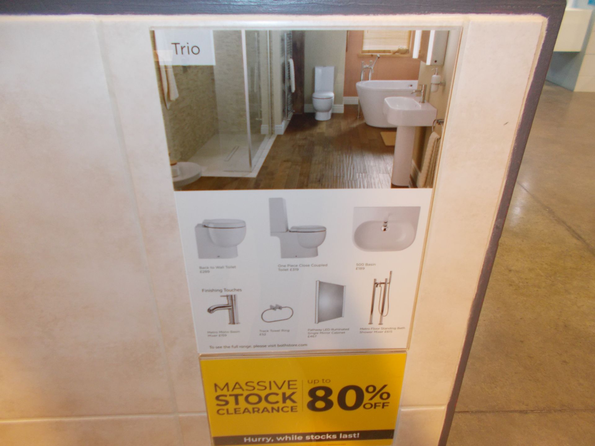 Trio basin, toilet, and bidet. RRP £900 - Image 2 of 2