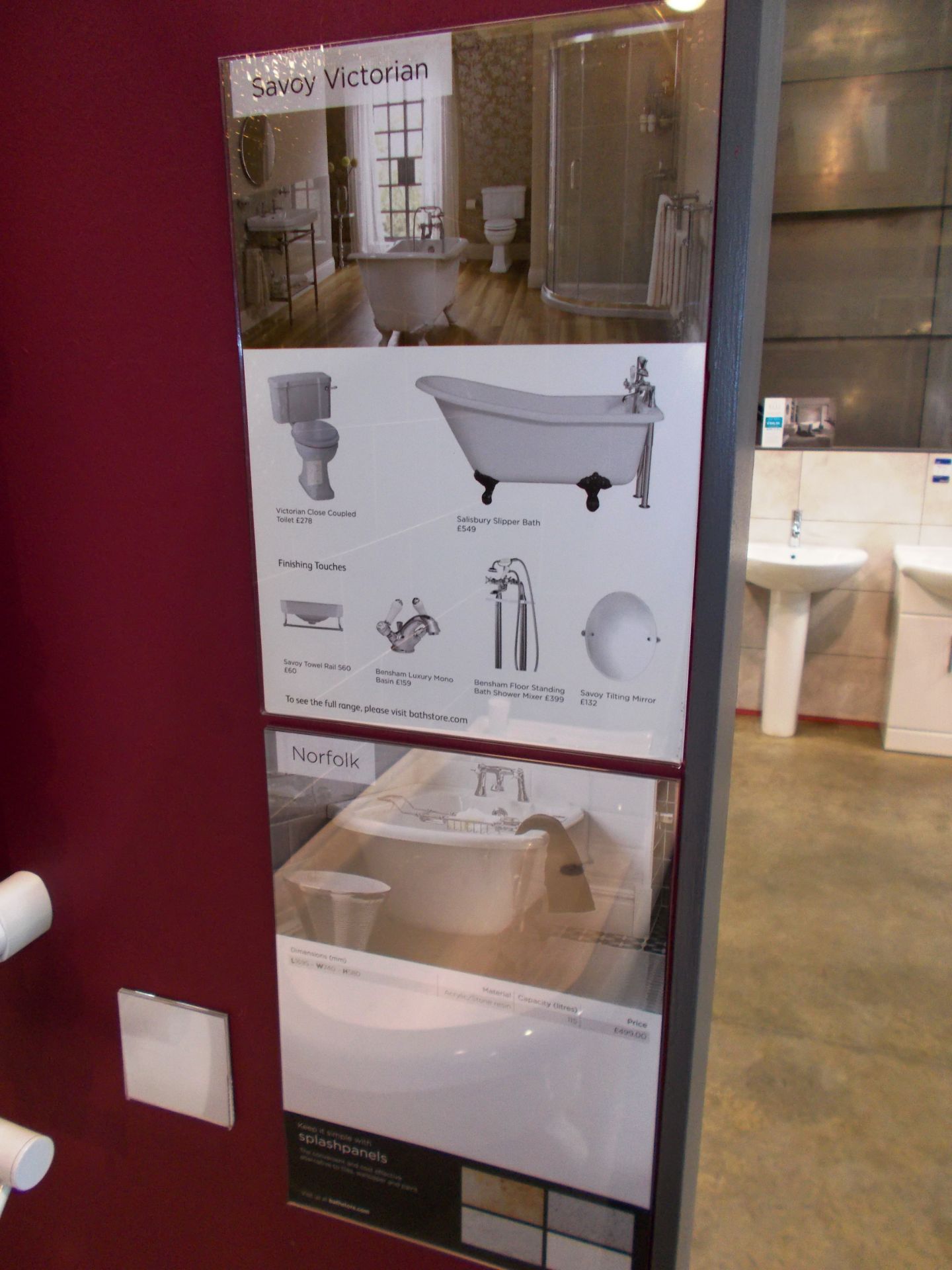 Norfolk 115 litre capacity bath, with sink and toilet. RRP £1,500 - Image 5 of 5