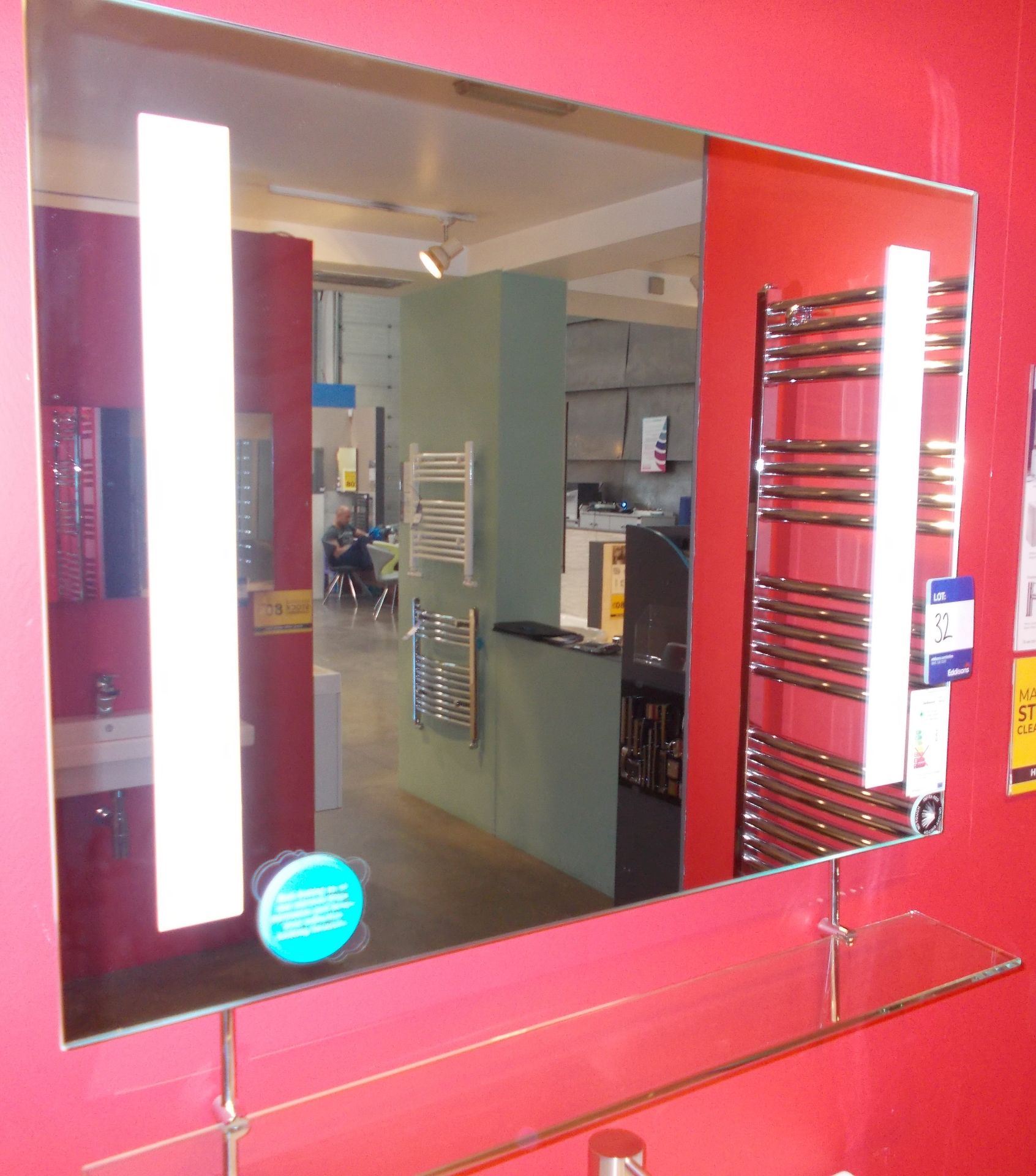 Wall mounted illuminated mirror. RRP £299