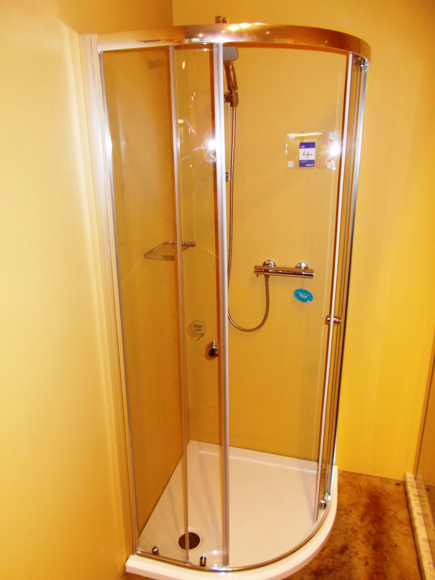 Smartline 800 quad shower cubicle, with shower head. RRP £550